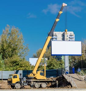 exemple de grue en location sur Osny